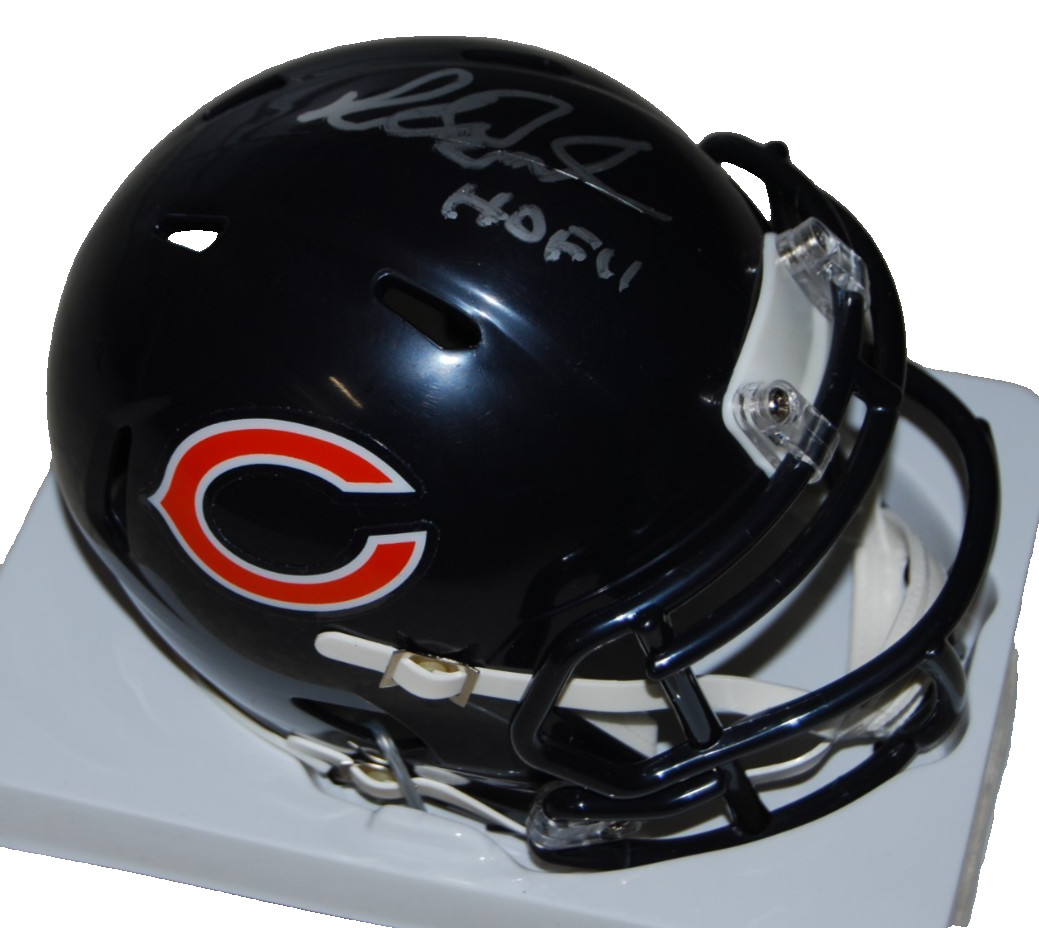 RICHARD DENT signed (CHICAGO BEARS) HOF mini football helmet BECKETT BV13335