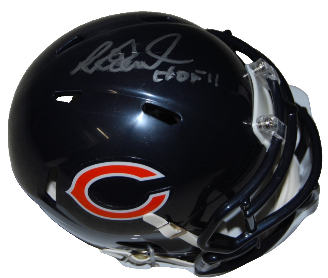 RICHARD DENT signed (CHICAGO BEARS) HOF mini football helmet BECKETT BV13340