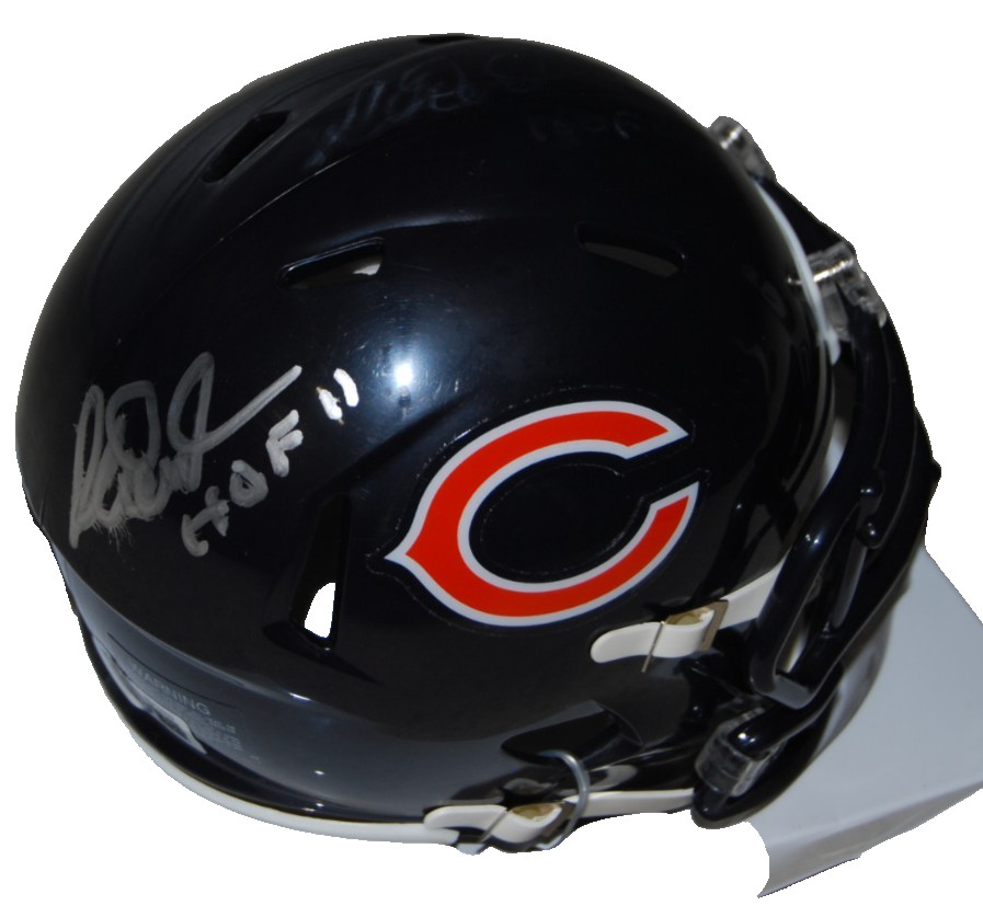 RICHARD DENT signed (CHICAGO BEARS) HOF mini football helmet BECKETT BV13332