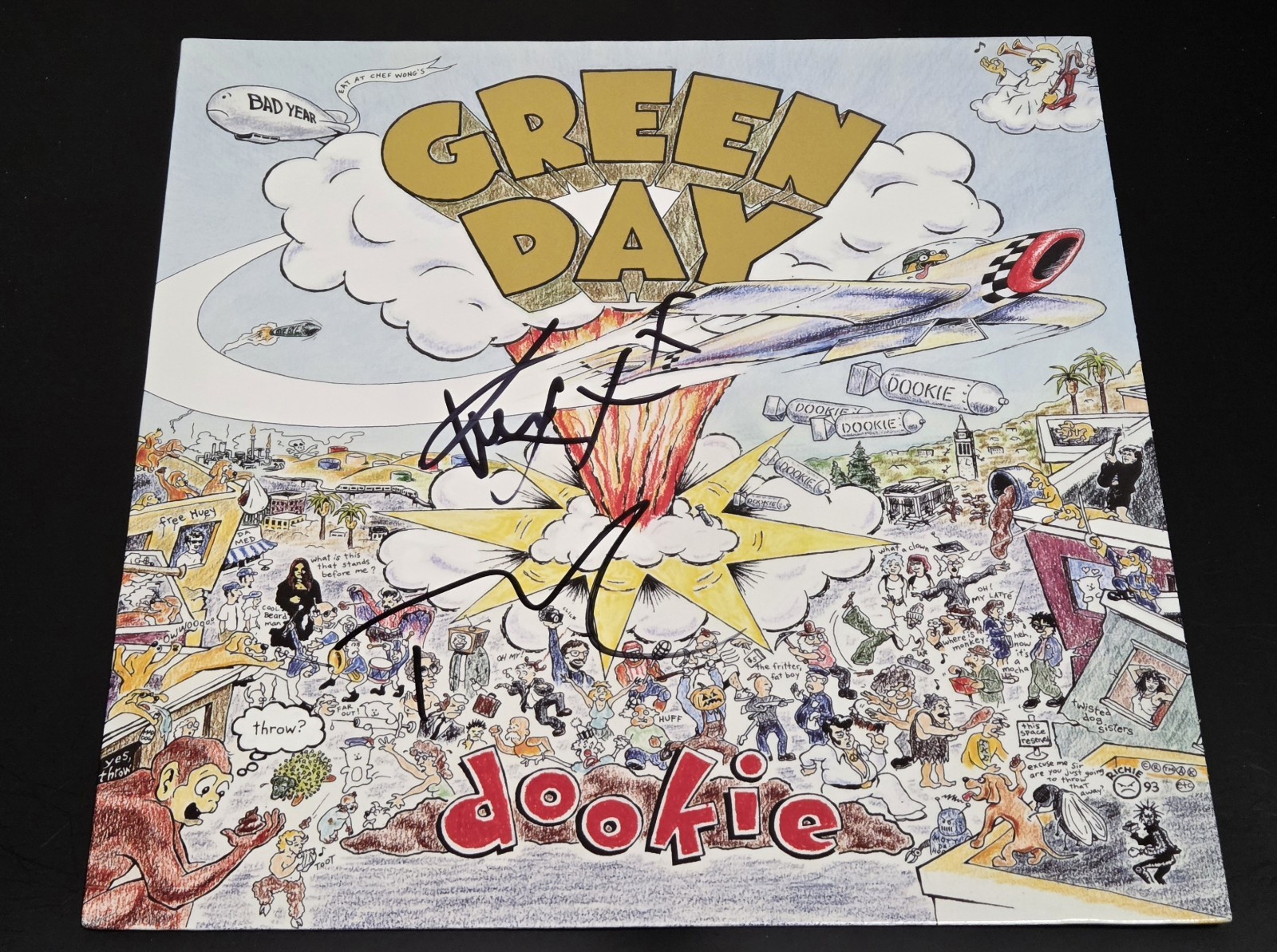 GREEN DAY TRE & MIKE signed autographed 