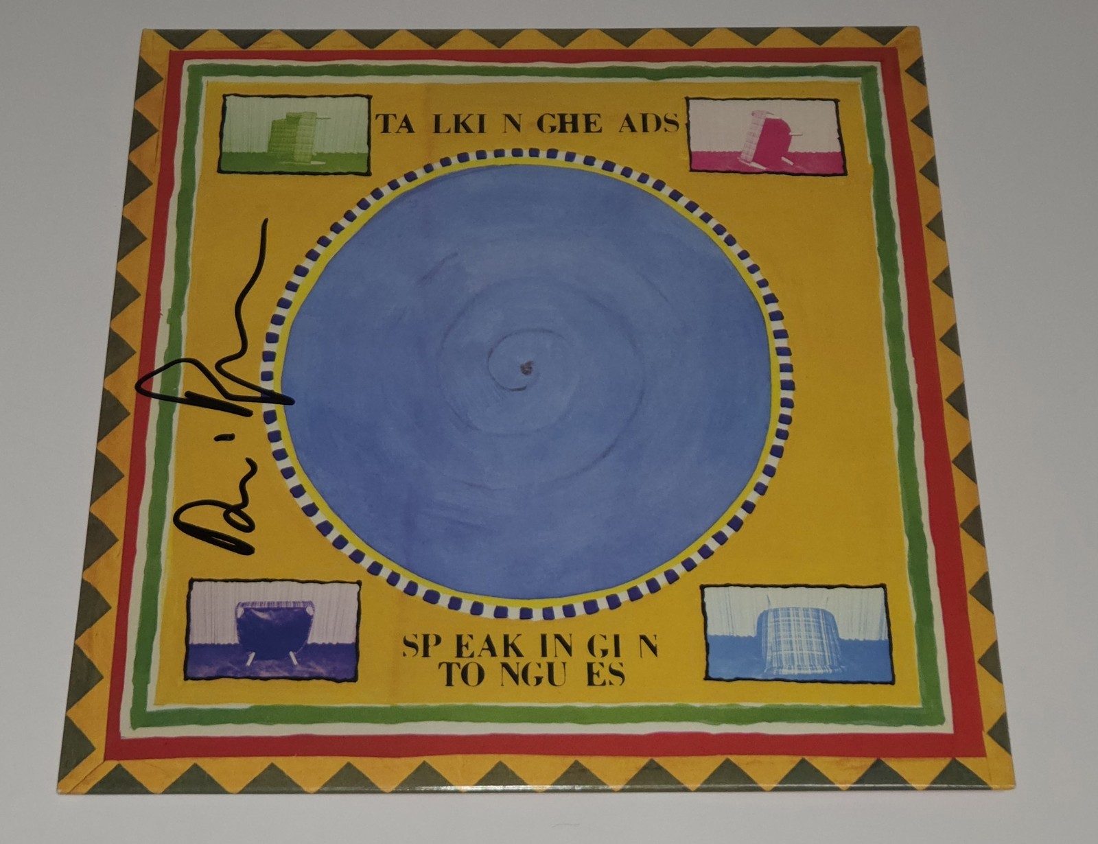 TALKING HEADS DAVID BYRNE signed 