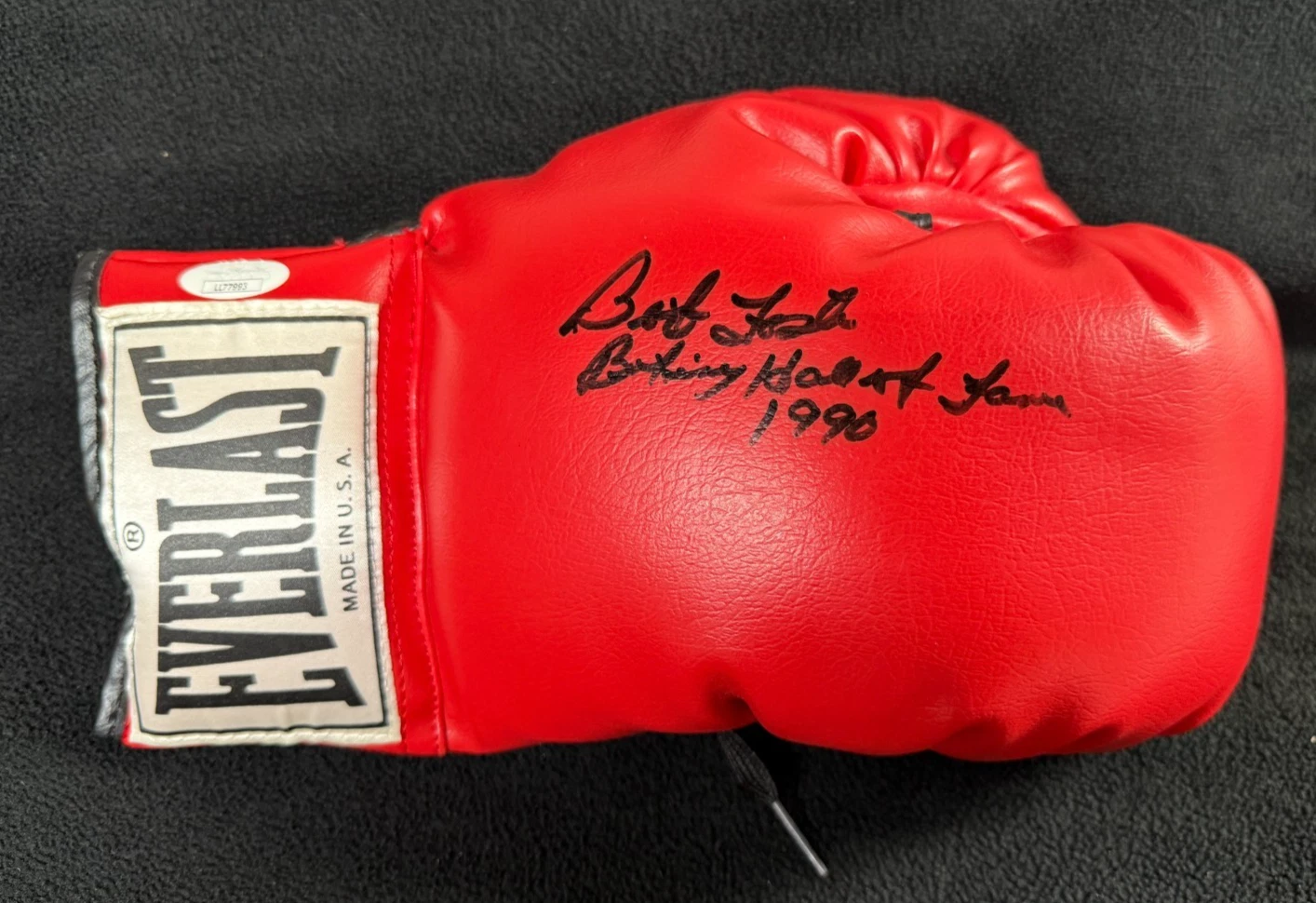 Bob Foster Signed & Inscribed Everlast Boxing Glove JSA COA