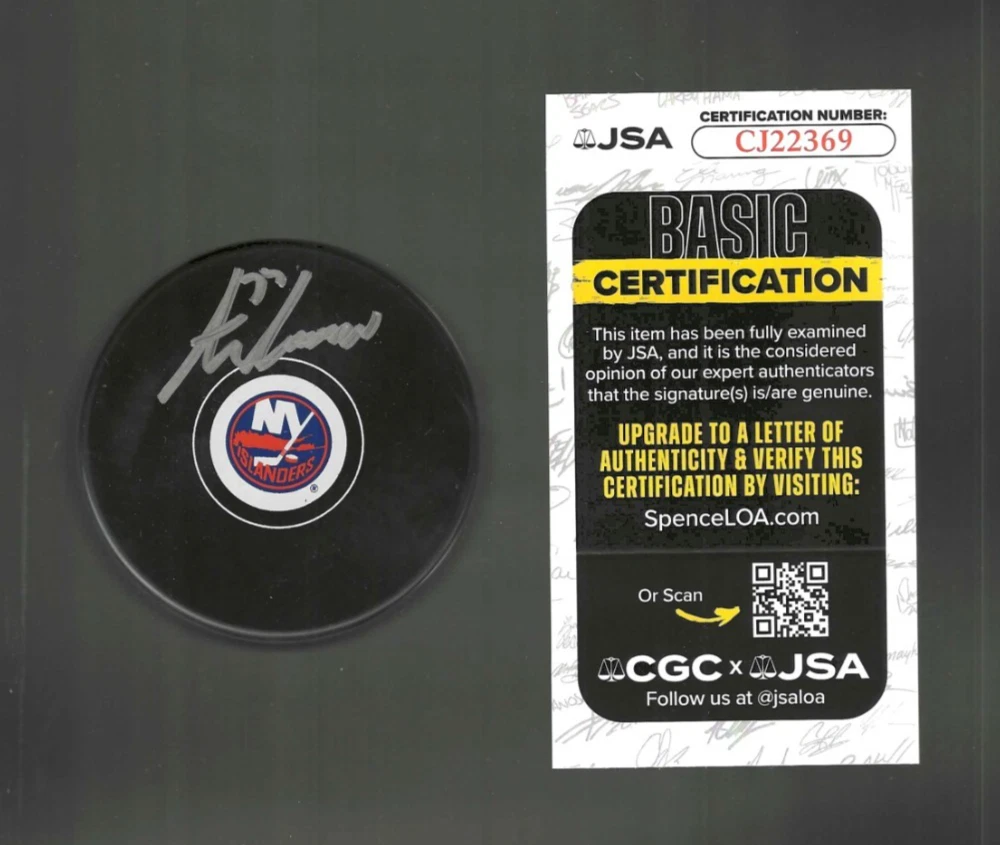 Tony DeAngelo Signed New York Islanders Puck JSA COA