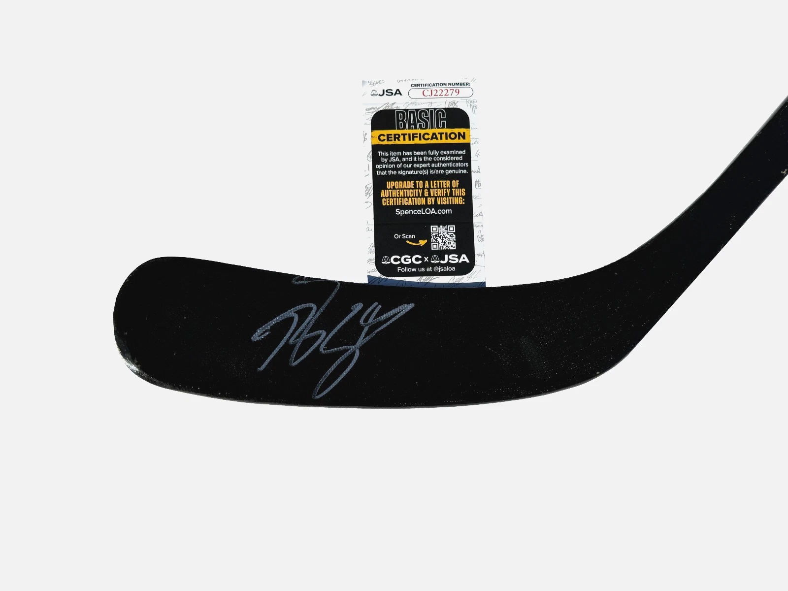 Beckett Sennecke Signed Anaheim Ducks Stick JSA COA