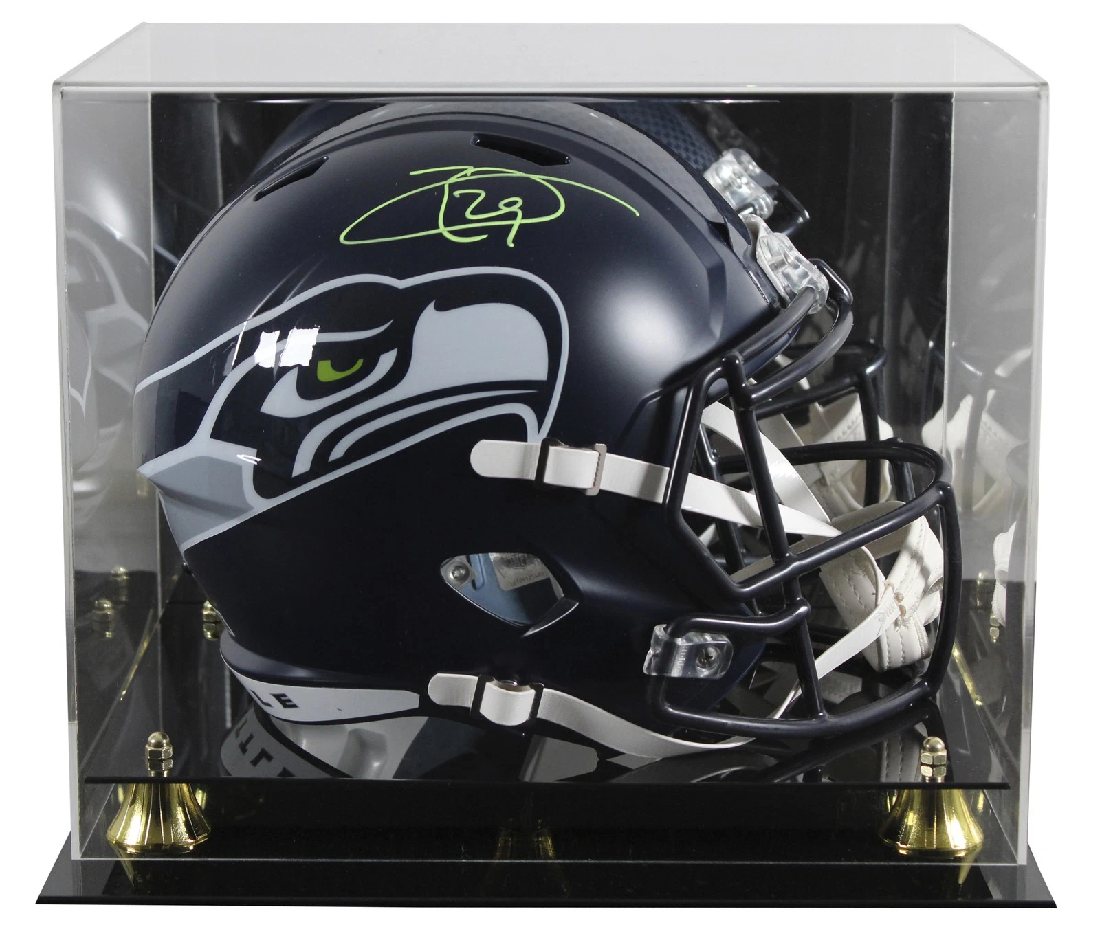 Seahawks Earl Thomas Signed Full Size Speed Rep Helmet W/ Case BAS Witnessed