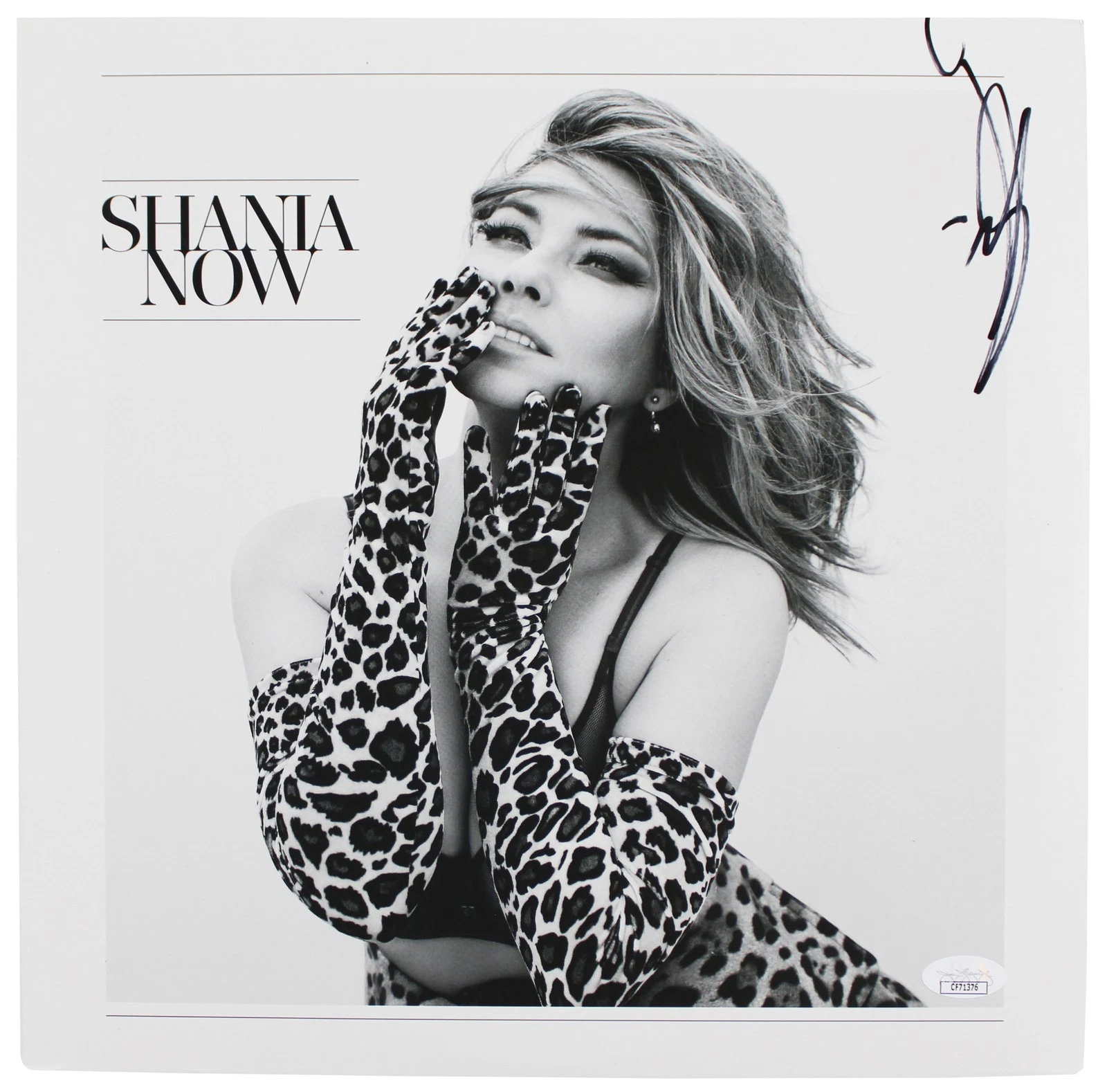 Shania Twain Authentic Signed Now Album Cover JSA #CF71376