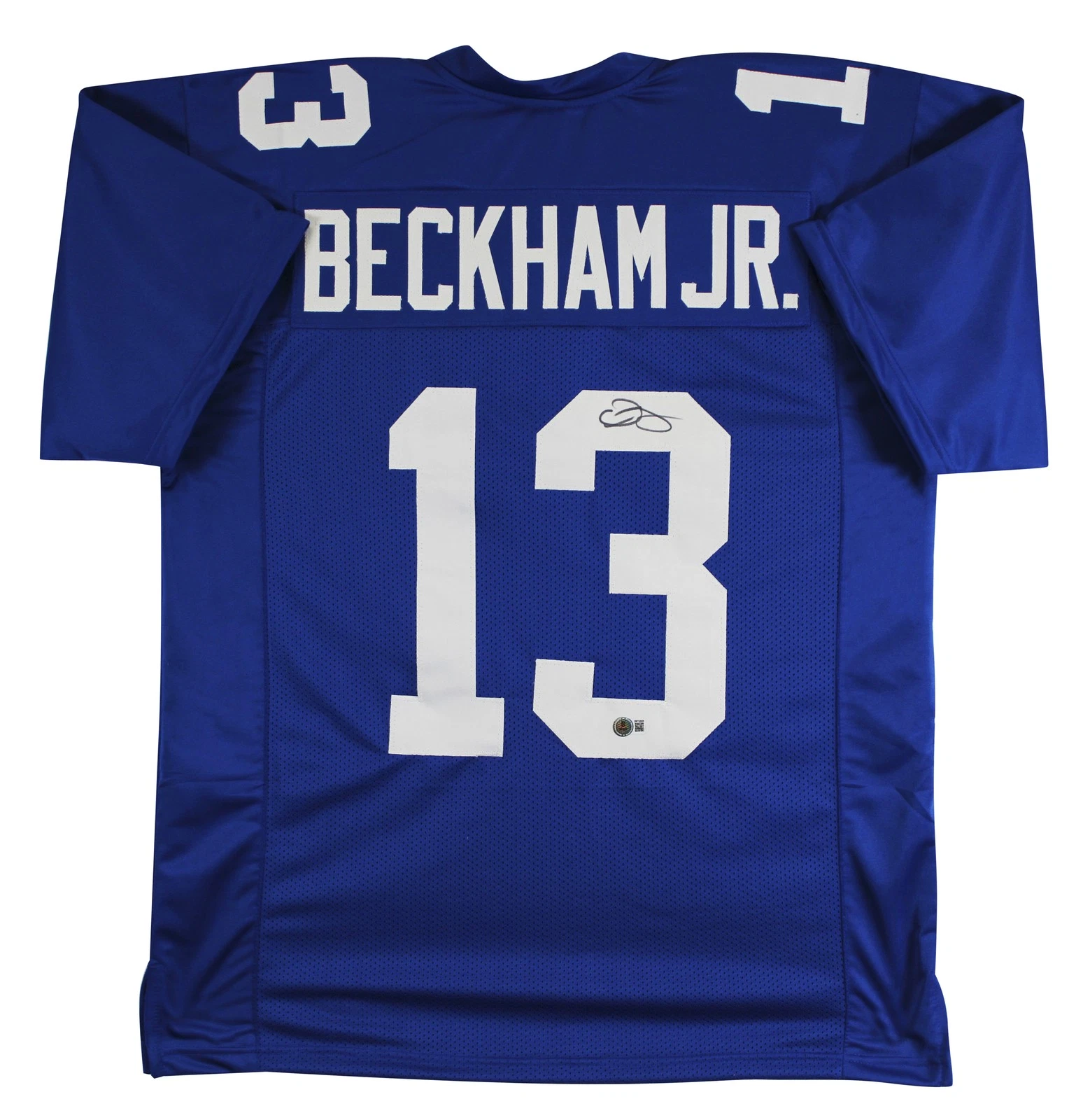Odell Beckham Jr. Authentic Signed Blue Pro Style Jersey BAS Witnessed