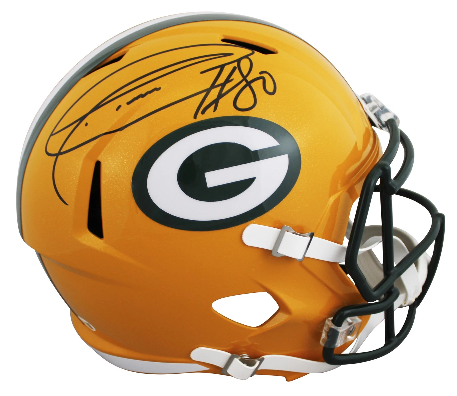 Packers Donald Driver Authentic Signed Full Size Speed Rep Helmet JSA Witness