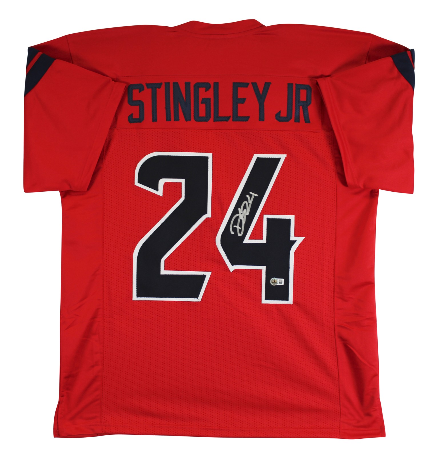 Derek Stingley Jr. Authentic Signed Red Pro Style Jersey BAS Witnessed
