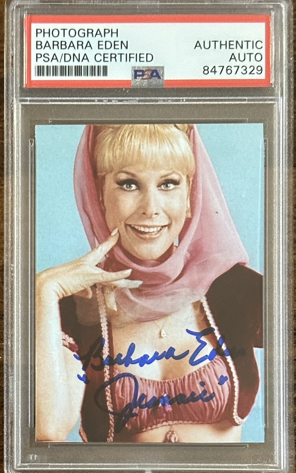 Barbara Eden Signed I Dream Of Jeannie Picture Photograph Autograph PSA DNA COA