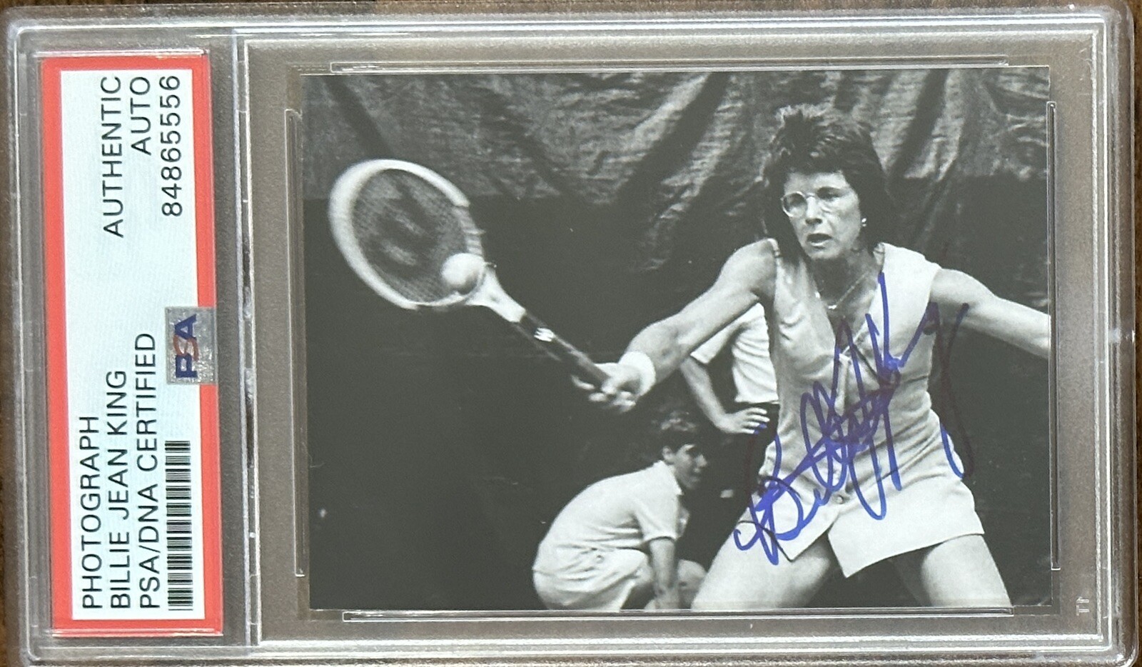 BILLIE JEAN KING SIGNED PHOTOGRAPH PSA DNA CERTIFIED AUTOGRAPH WIMBLEDON