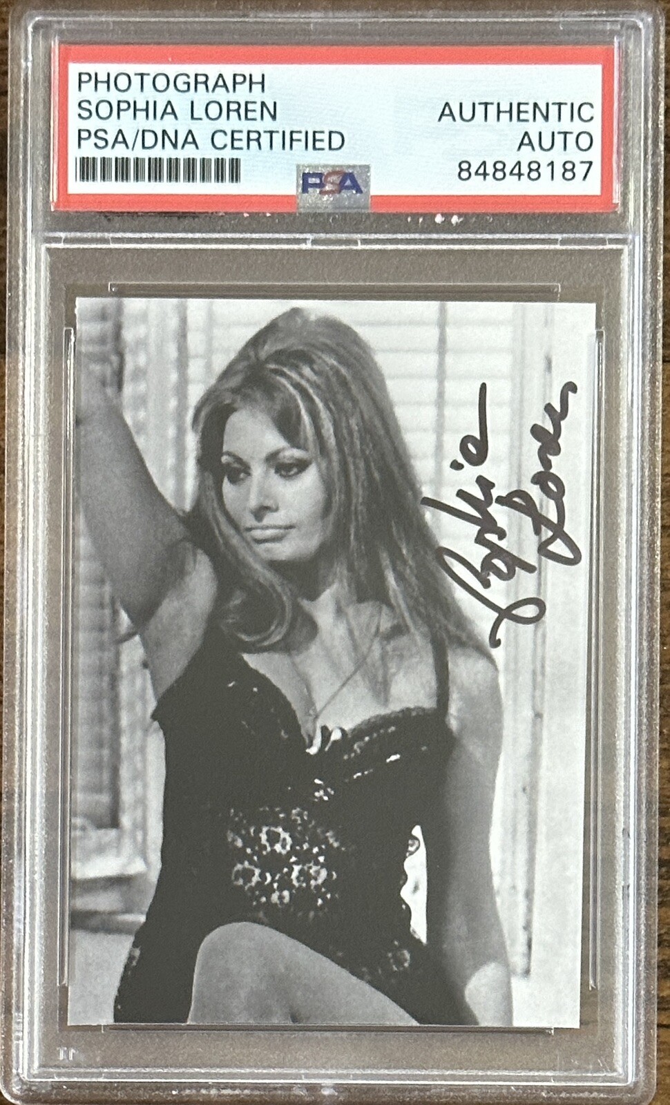 SOPHIA LOREN AUTOGRAPH PICTURE PSA DNA COA SIGNED SEXY SUPER MODEL PHOTOGRAPH