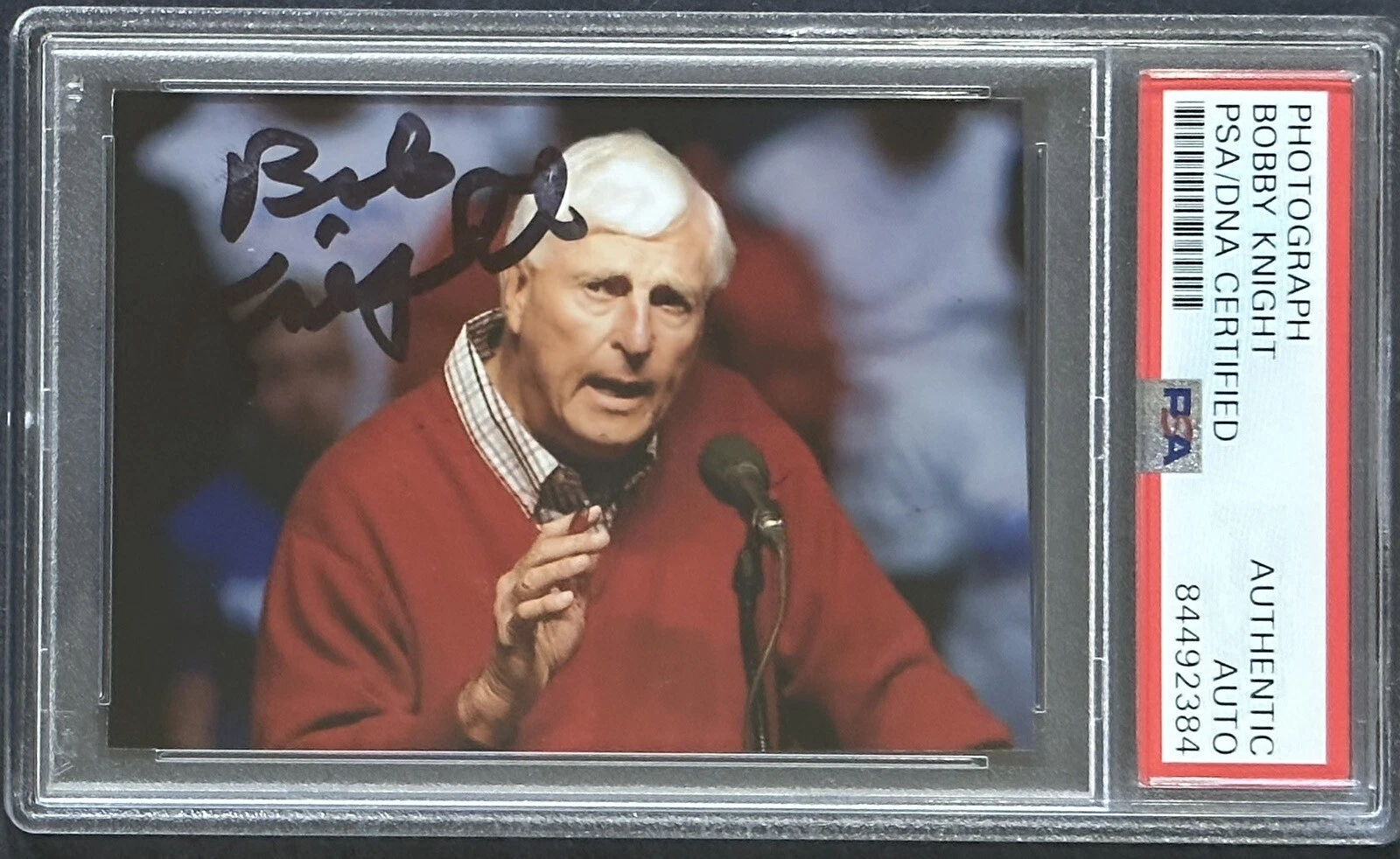 Bob Bobby Knight Signed PHOTOGRAPH Autographed PSA DNA COA Indiana Hoosiers