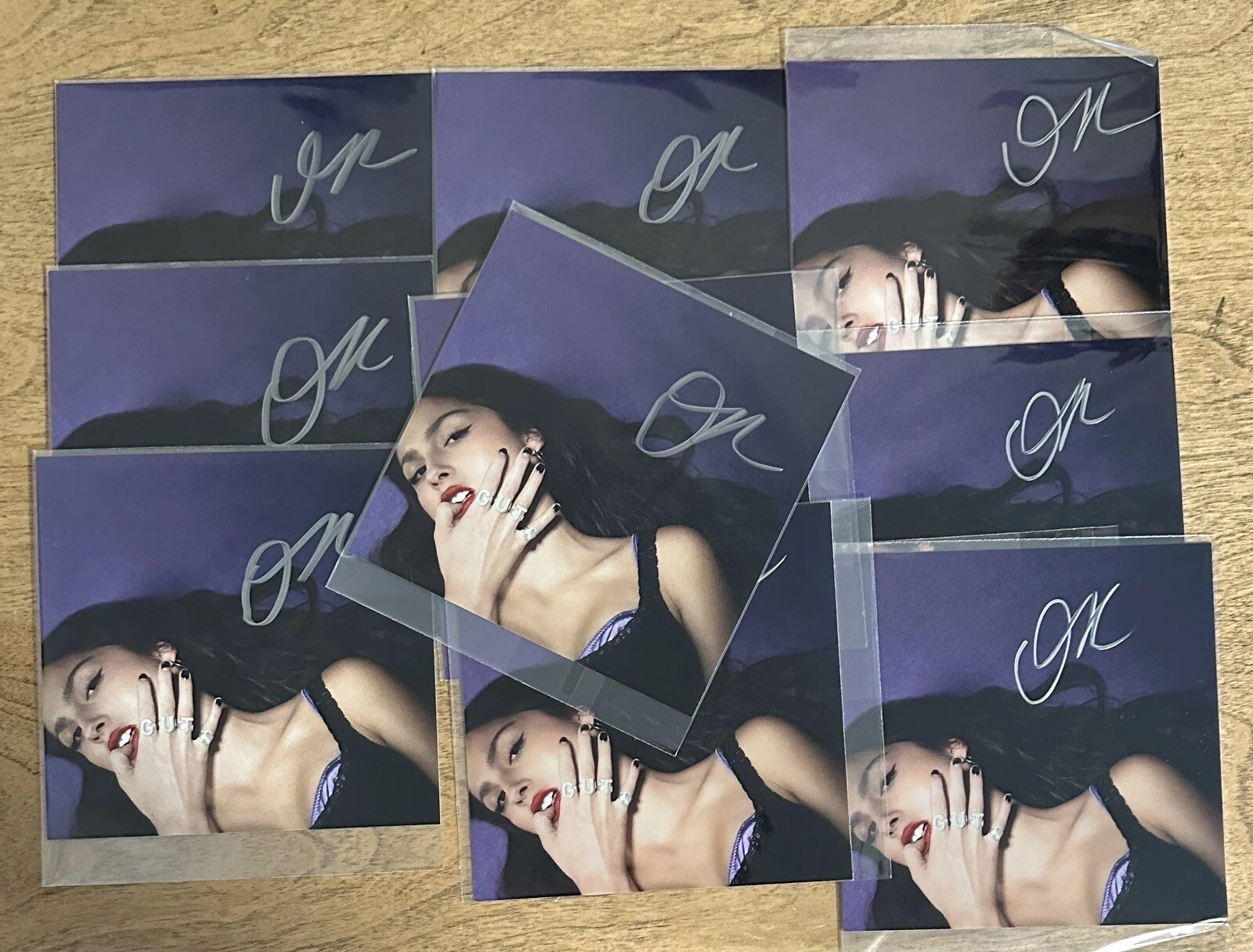 Olivia Rodrigo - GUTS - CD & SIGNED 5” Art Card Photograph Autographed Picture