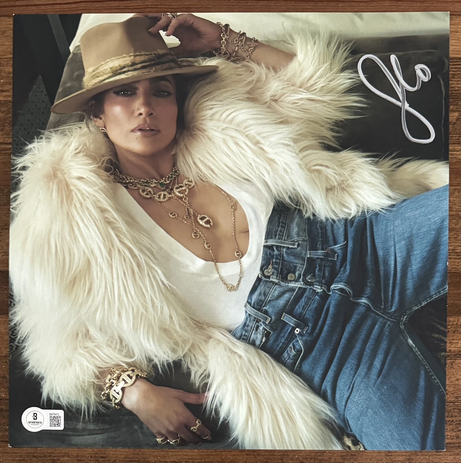 Jennifer Lopez This Is Me Now GREEN Vinyl LP & SIGNED Photograph Beckett BAS COA