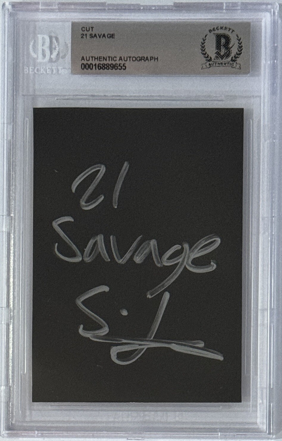 SIGNED 21 Savage Autographed American Dream Picture Photograph Beckett BAS COA