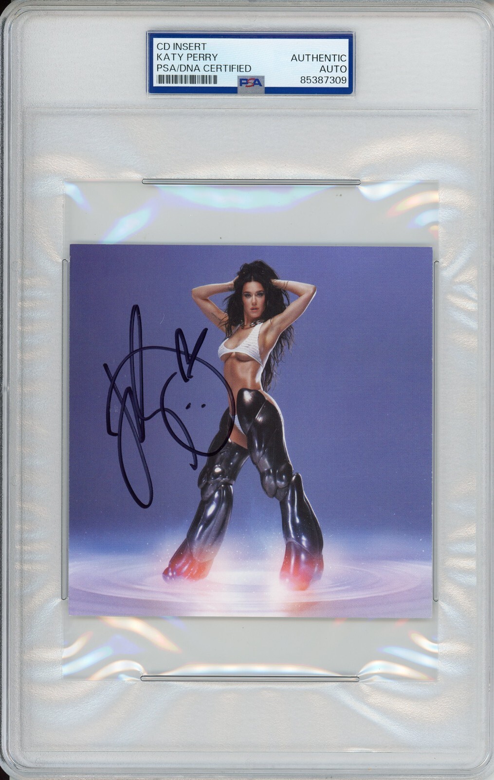 Katy Perry SIGNED HOT & SEXY 143 Cover Art Card Photograph PSA DNA COA AUTOGRAPH