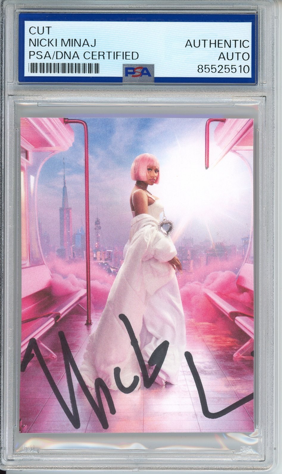 Nicki Minaj Pink Friday 2 Album Photograph Card SIGNED AUTOGRAPHED PSA DNA COA