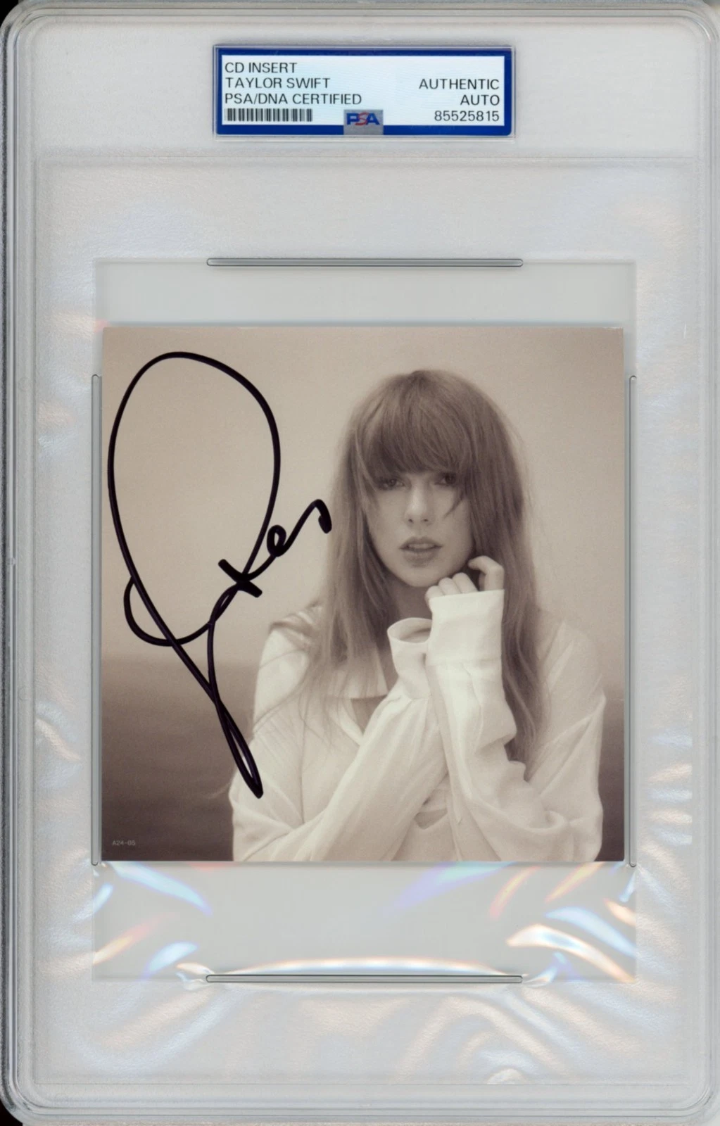 Signed TAYLOR SWIFT Long Signature TTPD Tortured Poets Photograph PSA DNA COA