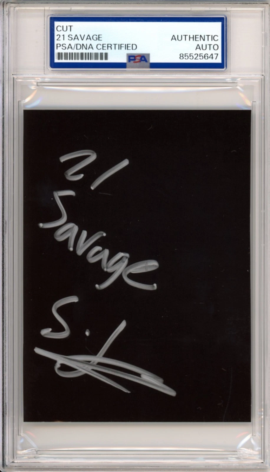 SIGNED 21 Savage ENtIRE Autograph Album Cut Signature Photograph PSA DNA COA