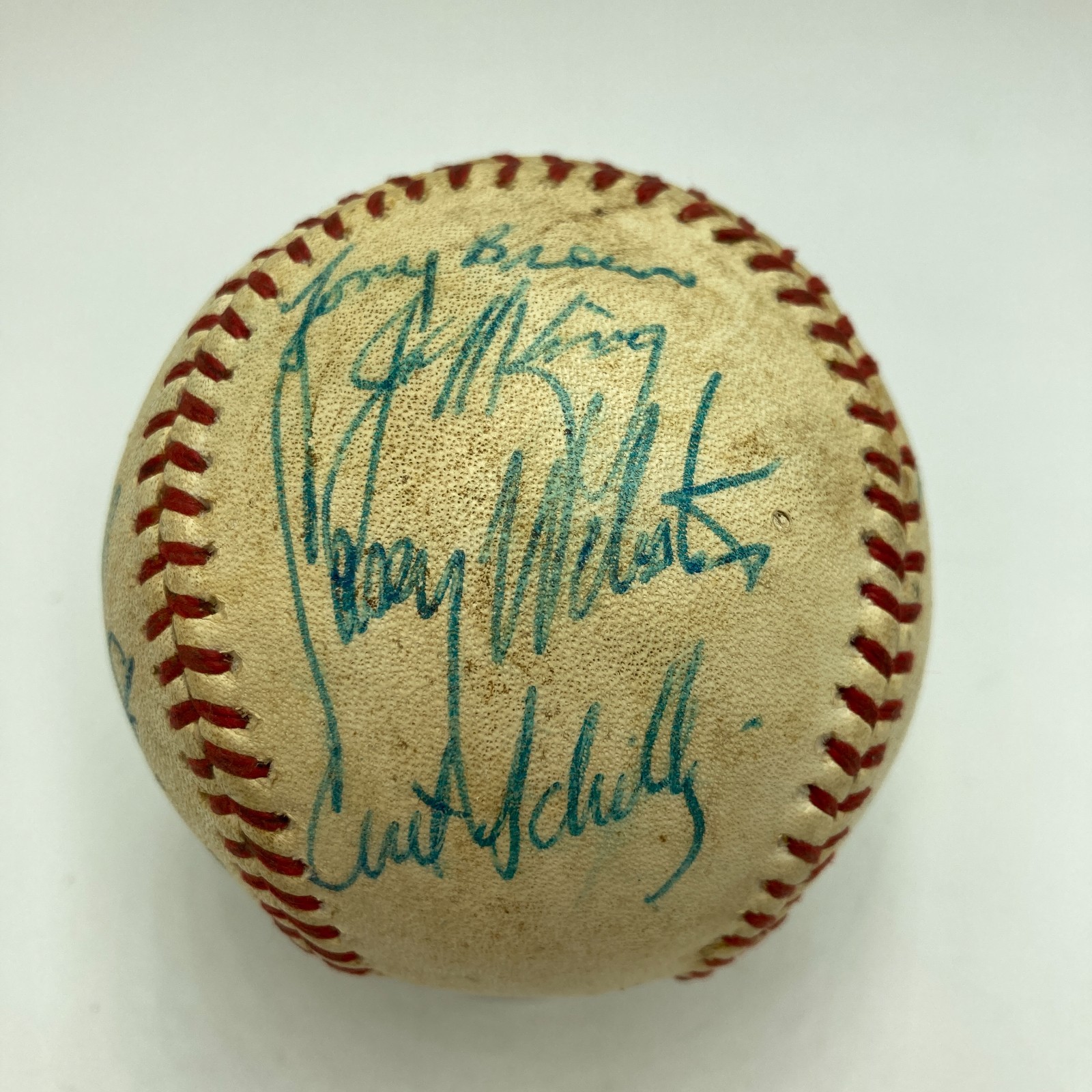 Curt Schilling Pre Rookie 1988 Minor League All Star Game Team Signed Baseball