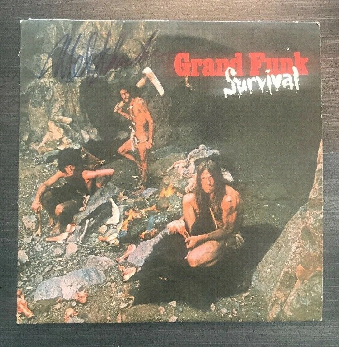 * MEL SCHACHER * signed vinyl record album * GRAND FUNK RAILROAD * PROOF * 1