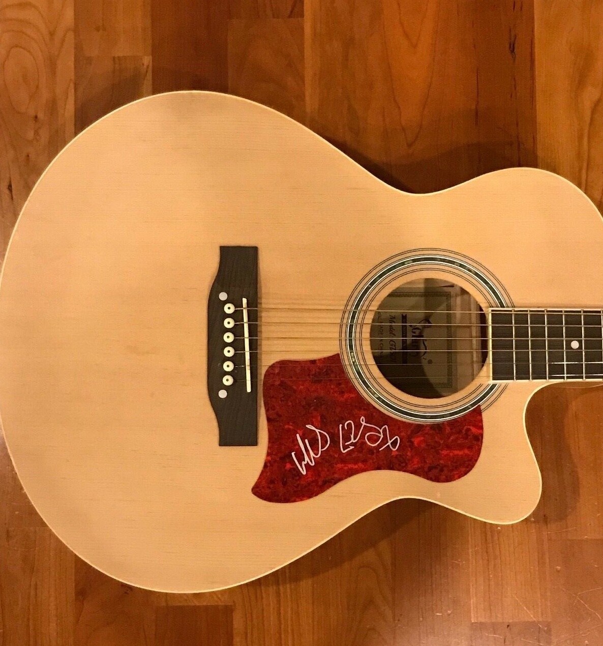 * MAX COLLINS * signed autographed acoustic guitar * EVE 6 BAND * 2