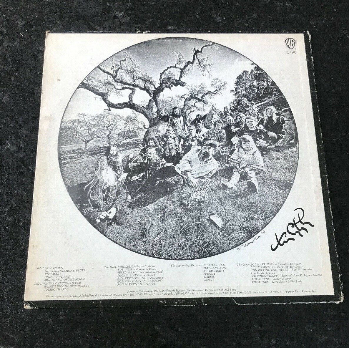 * TOM CONSTANTEN * signed vinyl album * GRATEFUL DEAD * AOXOMOXOA * 2