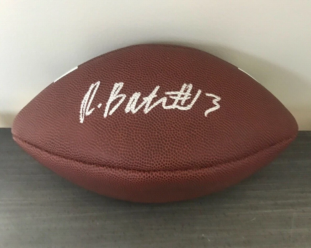 * RASHOD BATEMAN * signed NCAA football * MINNESOTA GOPHERS *BALTIMORE RAVENS* 1