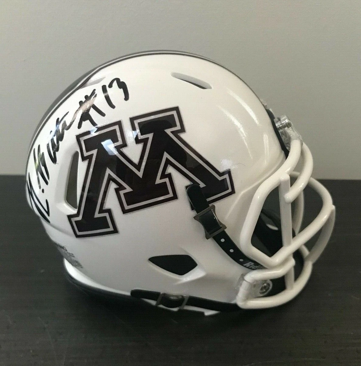 * RASHOD BATEMAN * signed mini helmet * MINNESOTA GOPHERS *BALTIMORE RAVENS* 4