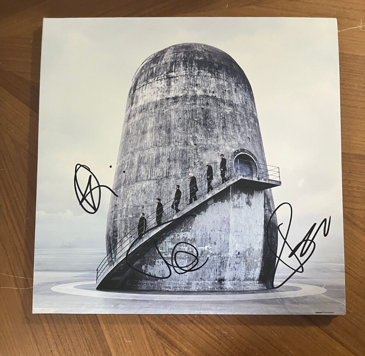 * RAMMSTEIN * signed vinyl album *ZEIT* TILL LINDEMANN, RICHARD KRUSPE & OLLIE 1
