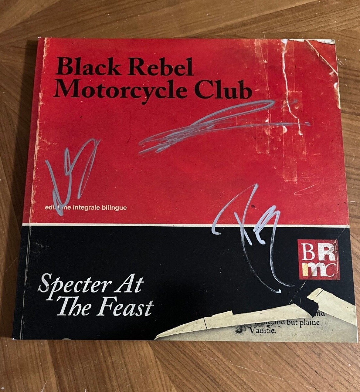 * BLACK REBEL MOTORCYCLE CLUB * signed album * SPECTER AT THE FEAST * COA * 2