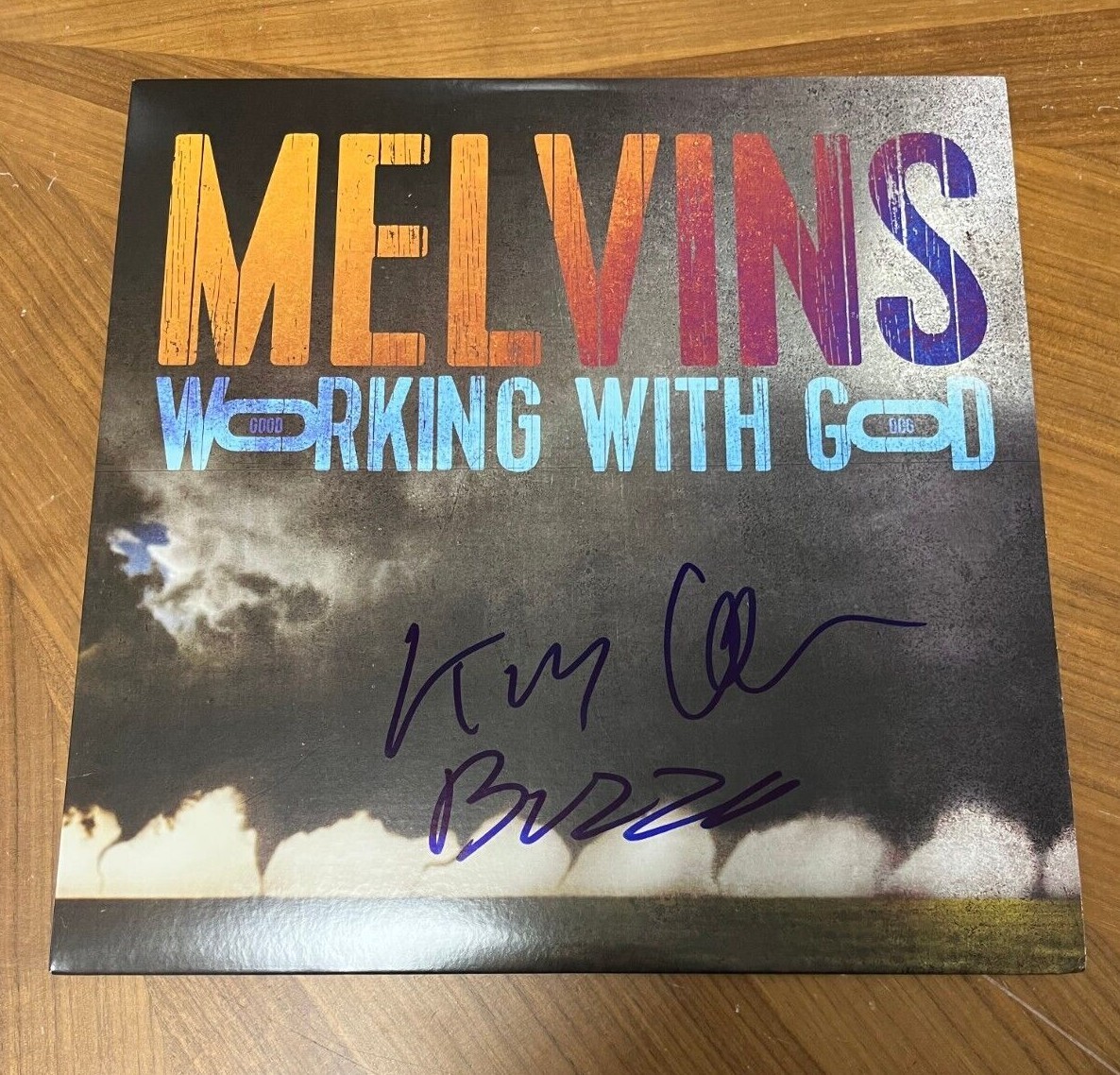 * THE MELVINS * signed album * WORKING WITH GOD * BUZZ OSBORNE & DALE CROVER * 1