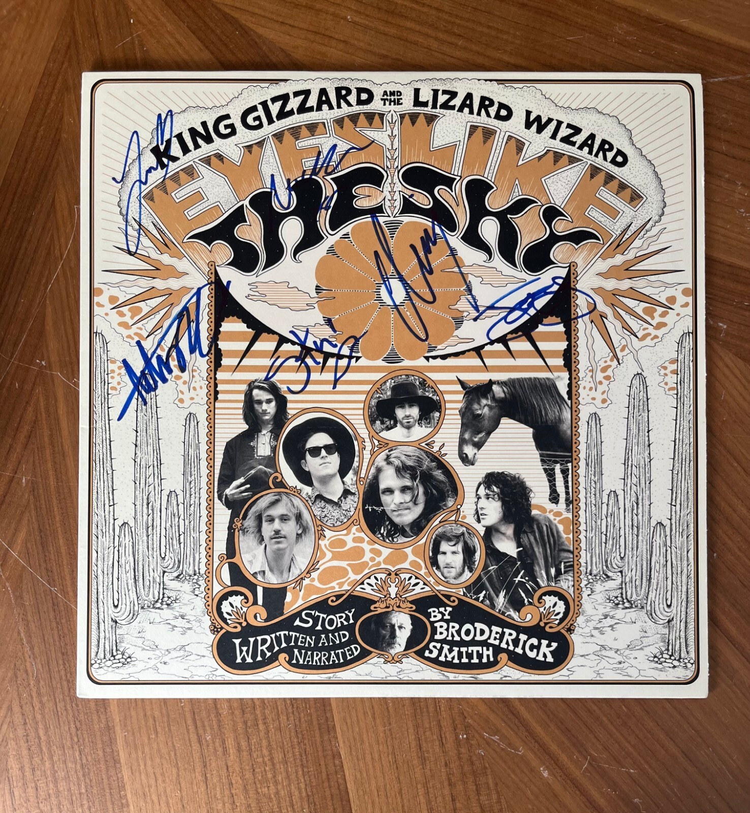 * KING GIZZARD & THE LIZARD WIZARD * signed album * EYES LIKE THE SKY * 1