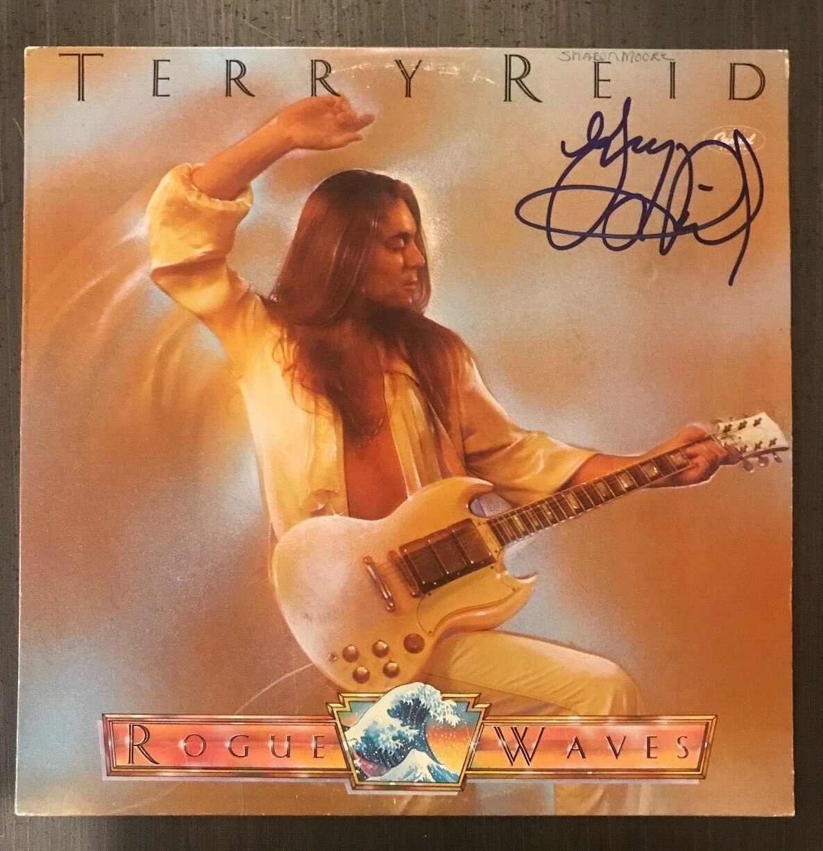 * TERRY REID * signed autographed vinyl album * ROUGE WAVES * PROOF 1