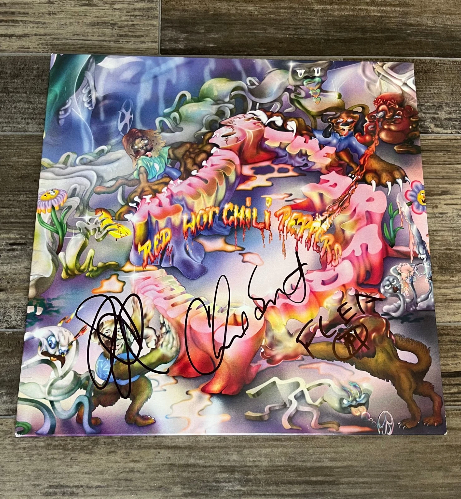 * RED HOT CHILI PEPPERS * signed vinyl album * RETURN OF THE DREAM CANTEEN *