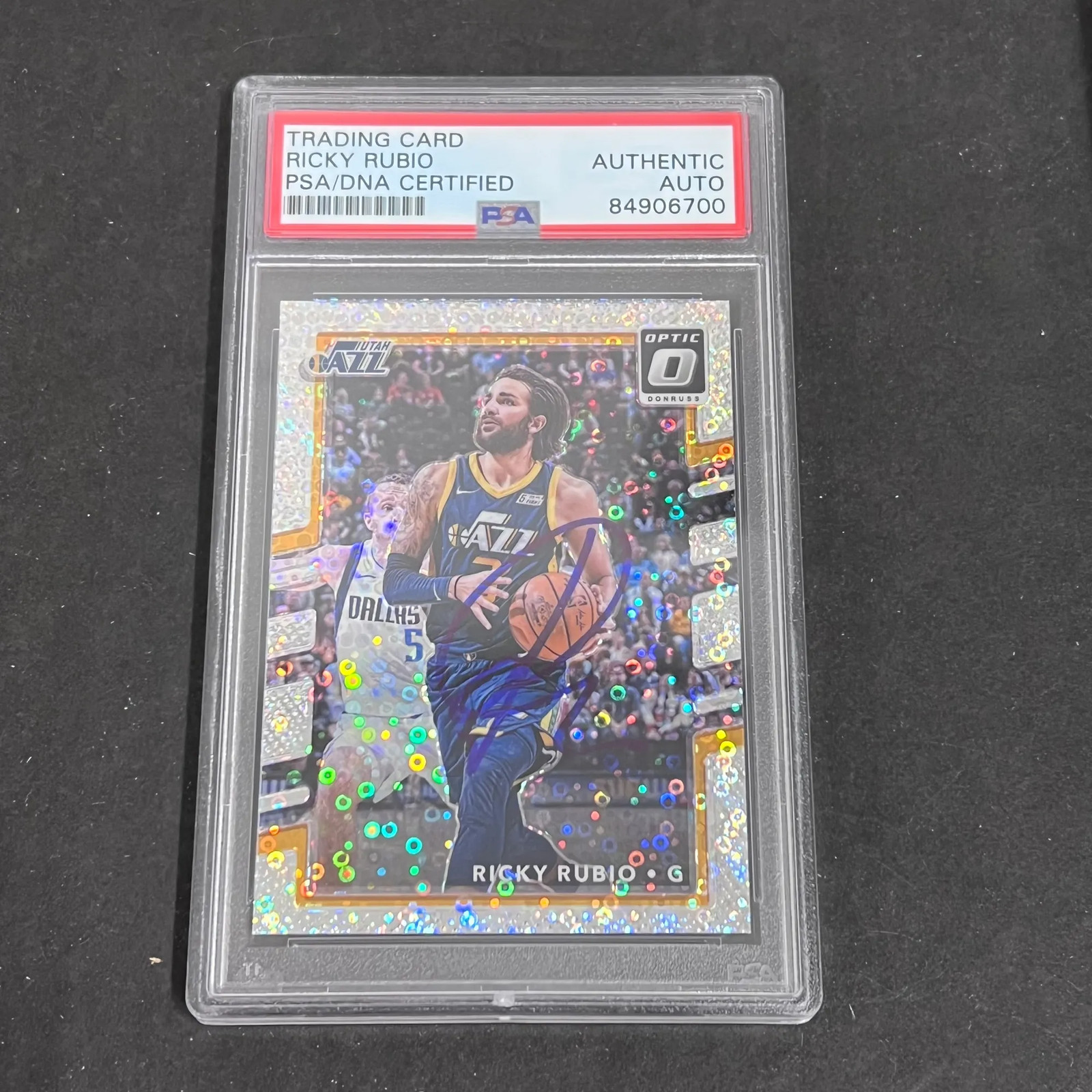 2018 Ricky Rubio Panini Prizm#145 Signed Card PSA Auto Auth Autographed