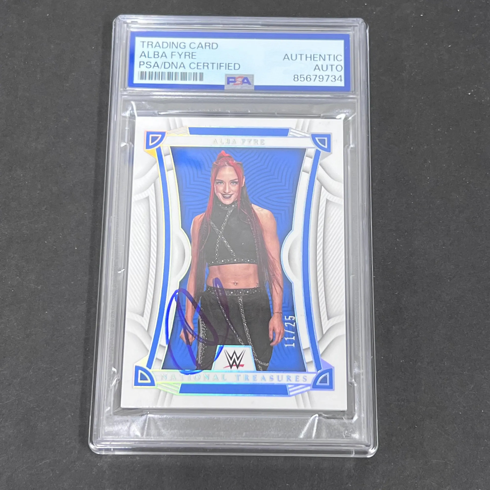 2023 Alba Fyre Panini Treasures#NT-12 Signed Card PSA Auto Auth Autographed