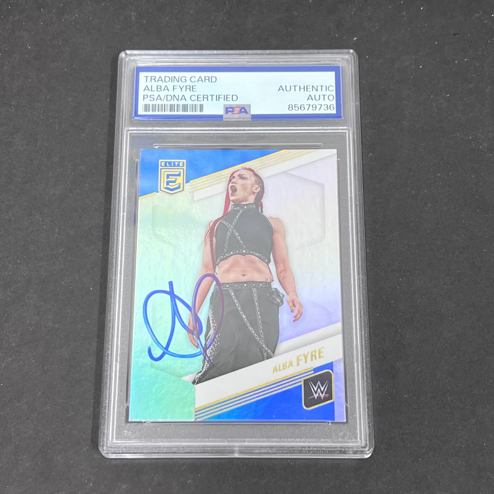 2023 Alba Fyre Panini Donruss Elite#43 Signed Card PSA Auto Auth Autographed
