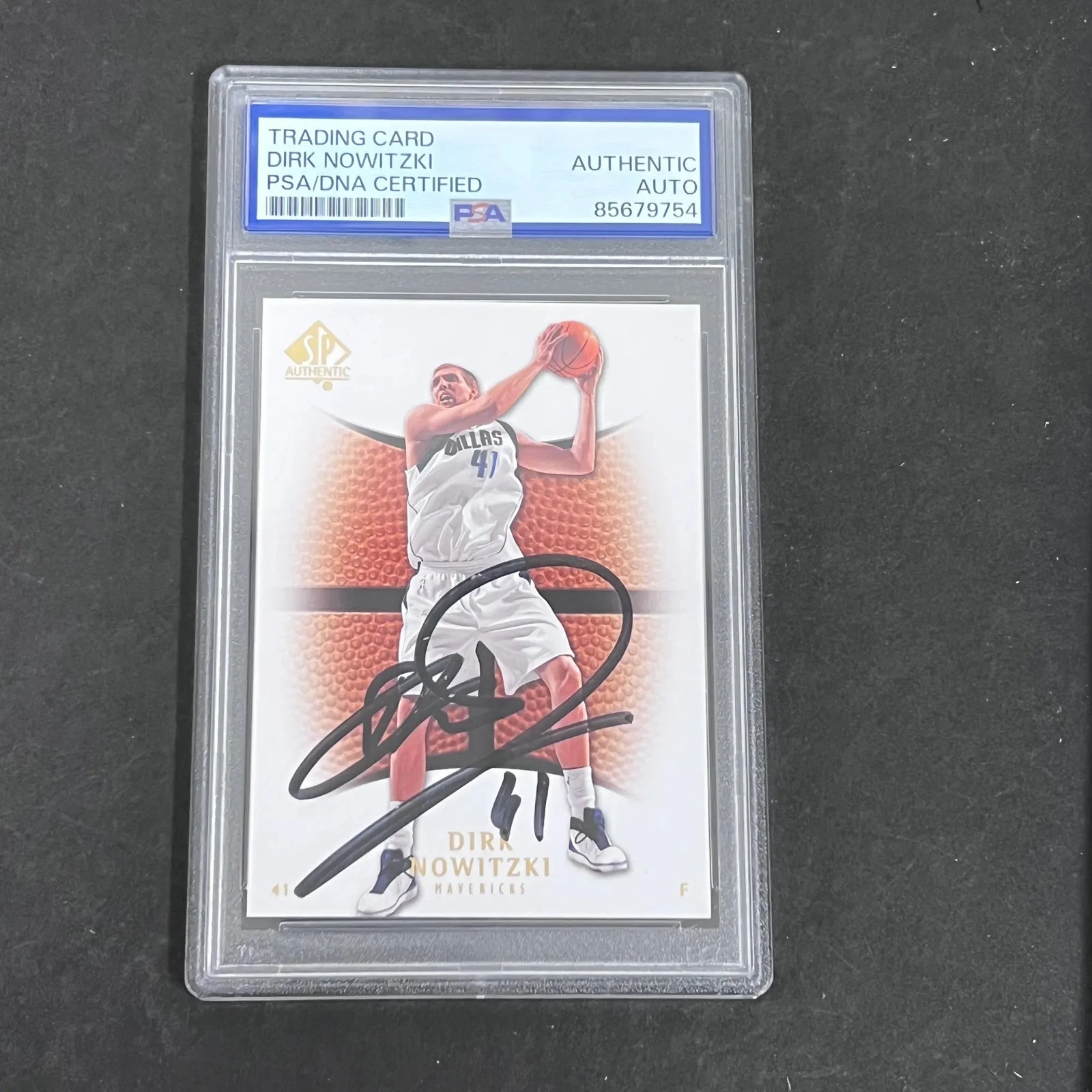 2008 Dirk Nowitzki Upper Deck SPA#98 Signed Card PSA Auto Auth Autographed