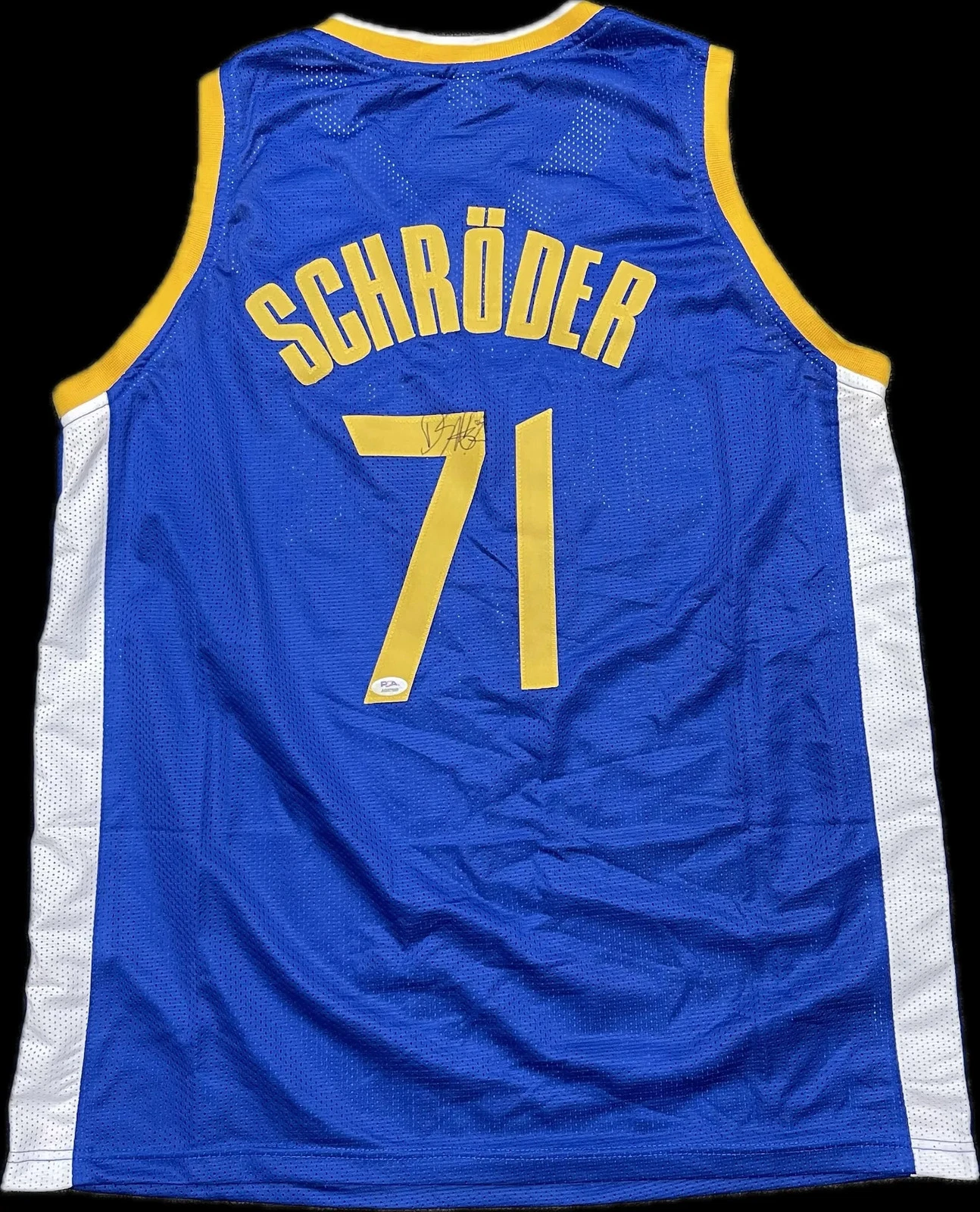 Dennis Schröder Signed Golden State Warriors Jersey PSA