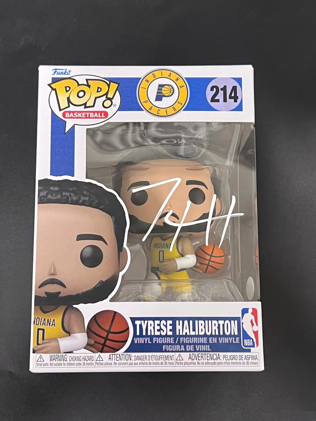 Tyrese Haliburton Signed Funko Pop #214 JSA Encapsulated Autographed Pacers