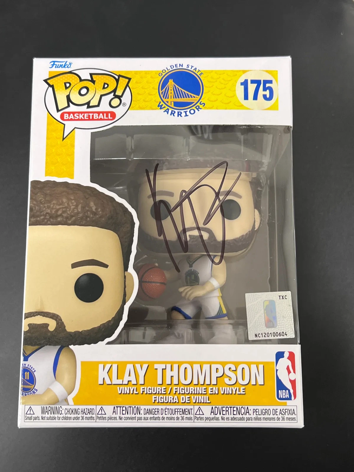 Klay Thompson Signed Funko Pop #175 JSA Encapsulated Autographed GSW