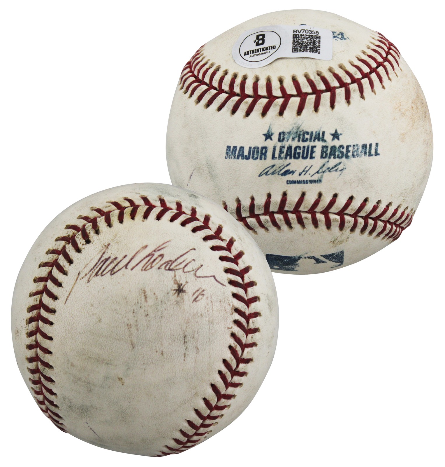 Dodgers Paul Lo Duca Authentic Signed Game Used Selig OML Baseball BAS #BV70358