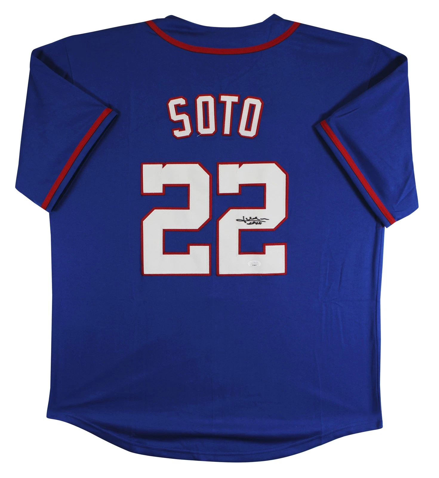 Juan Soto Authentic Signed Blue Pro Style Jersey Autographed JSA