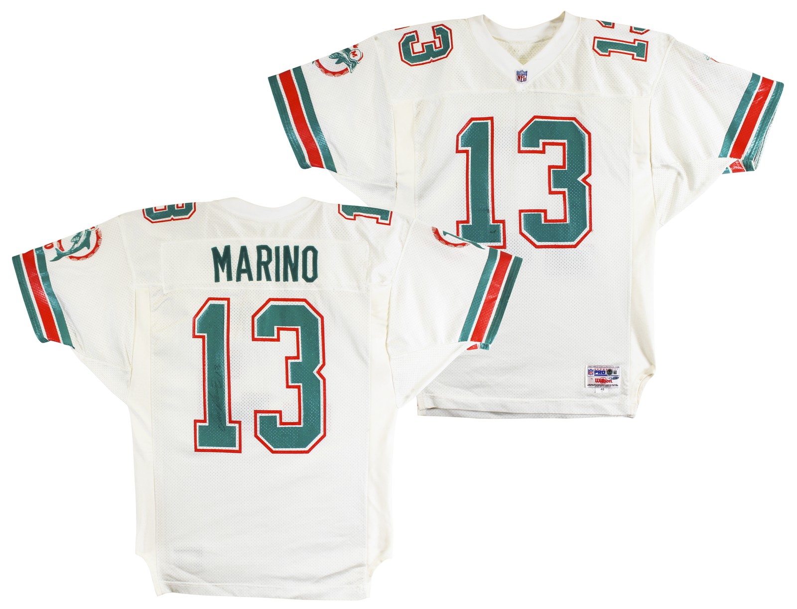 Dolphins Dan Marino Authentic Signed White Wilson Proline Jersey BAS & UDA