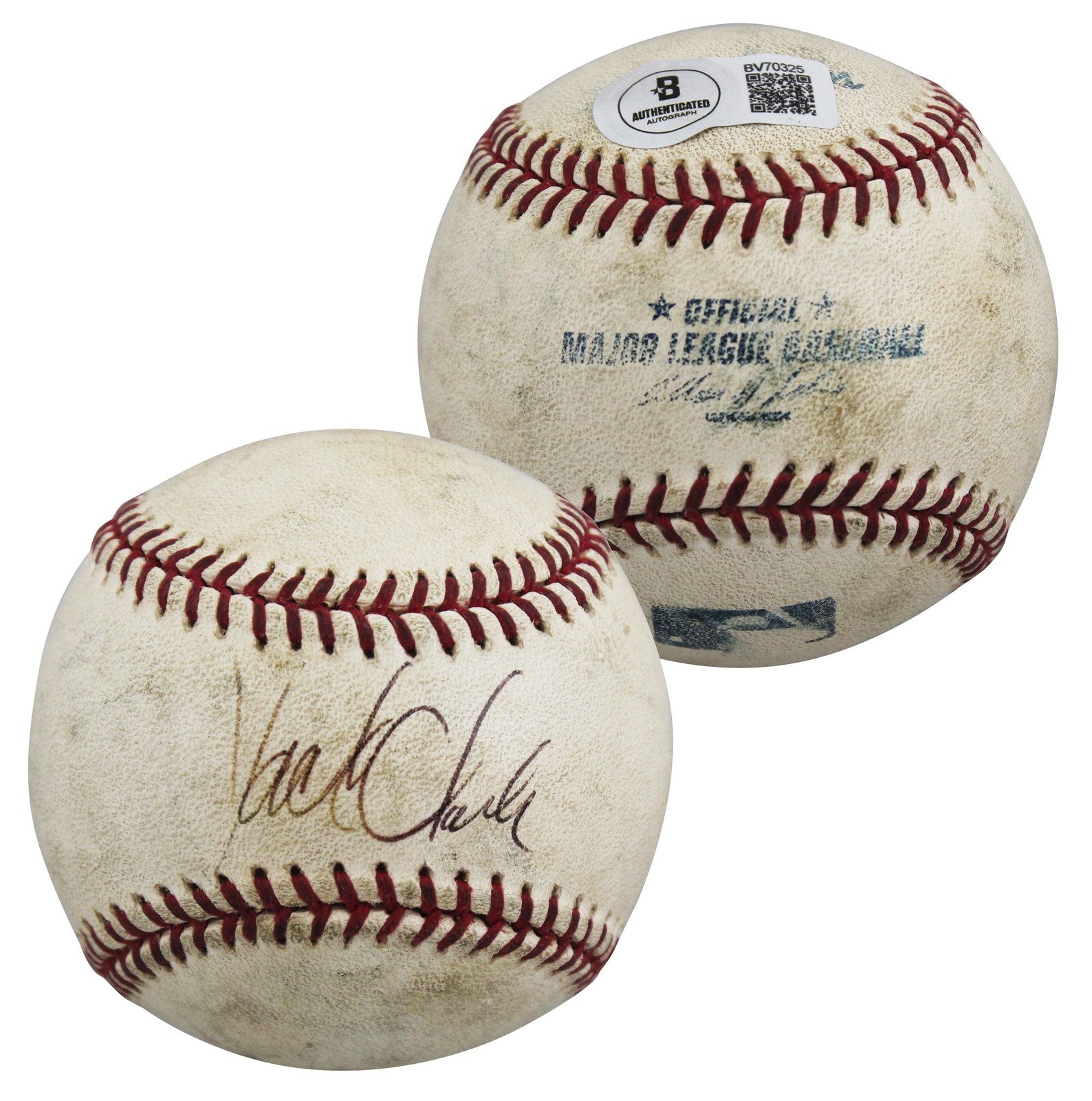 Giants Jack Clark Authentic Signed Game Used Selig OML Baseball BAS #BV70325