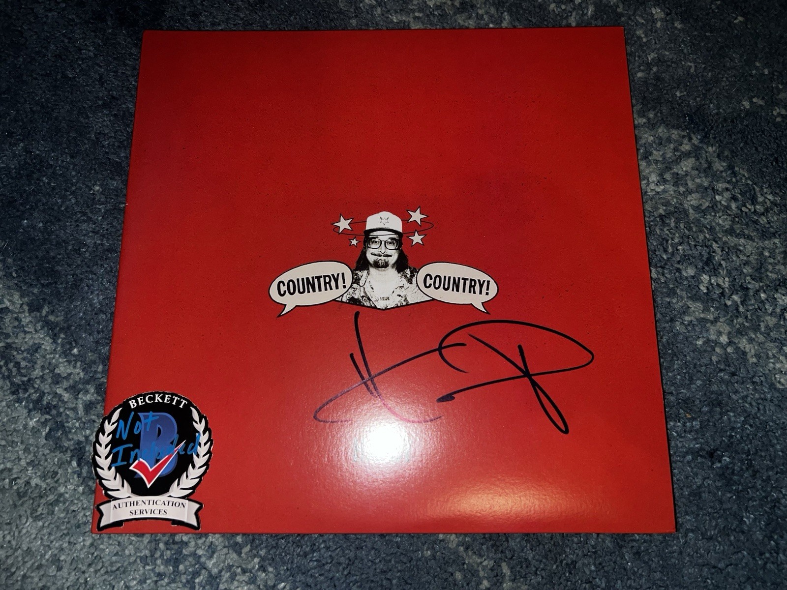 Hardy Signed Country, Country Vinyl Country Music Superstar Legend Beckett