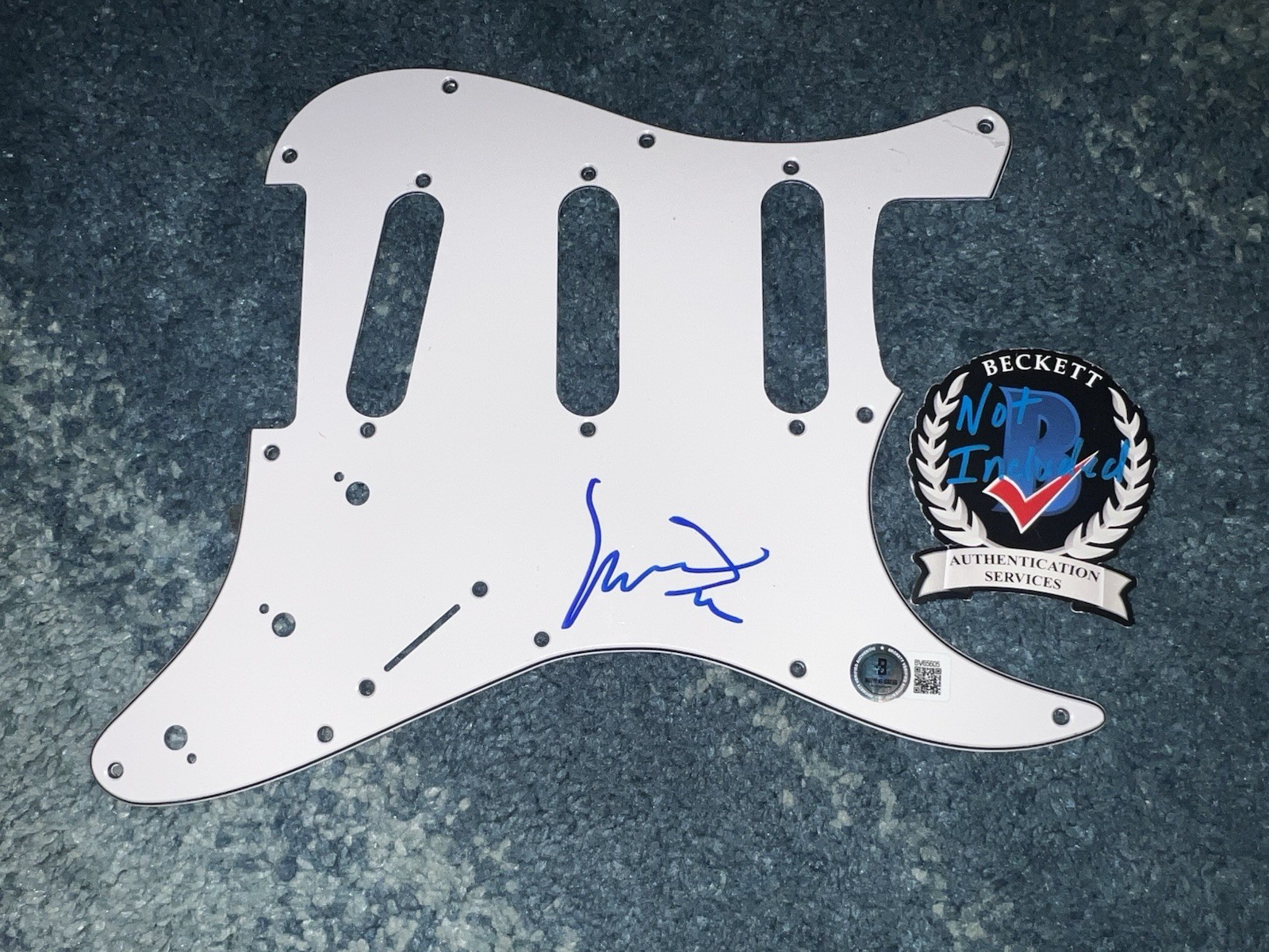 Yngwie Malmsteen Signed Stratocaster Pickguard Heavy Metal Music Star Beckett