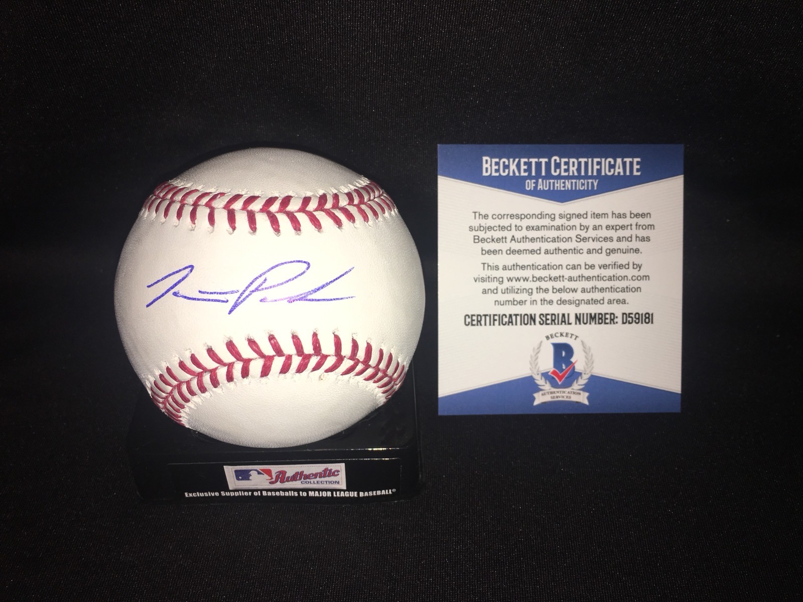 Jarrett Parker Signed Major League Baseball San Francisco Giants Beckett #2